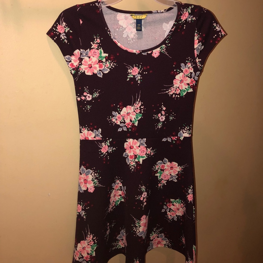 Prince&Fox Maroon floral dress (Medium)